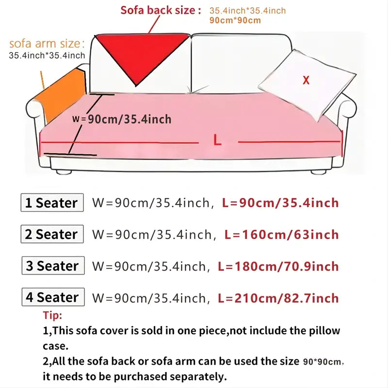 Non-Slip Chenille Pet Sofa Cushion Protector