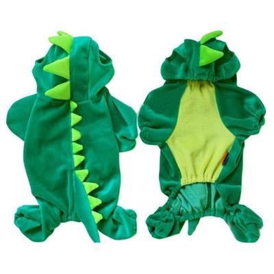 Halloween Dinosaur Costume for Small Dogs – Teal Green