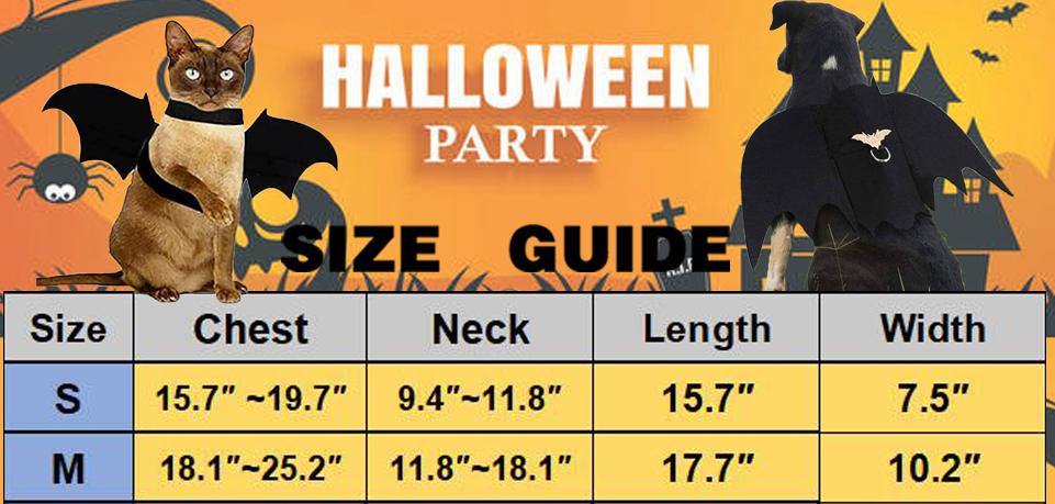 Halloween Bat Wings for Dogs & Cats