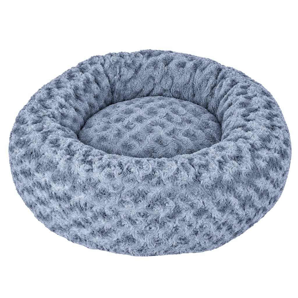 Washable Plush Donut Bed with Non-Slip Base for Cats