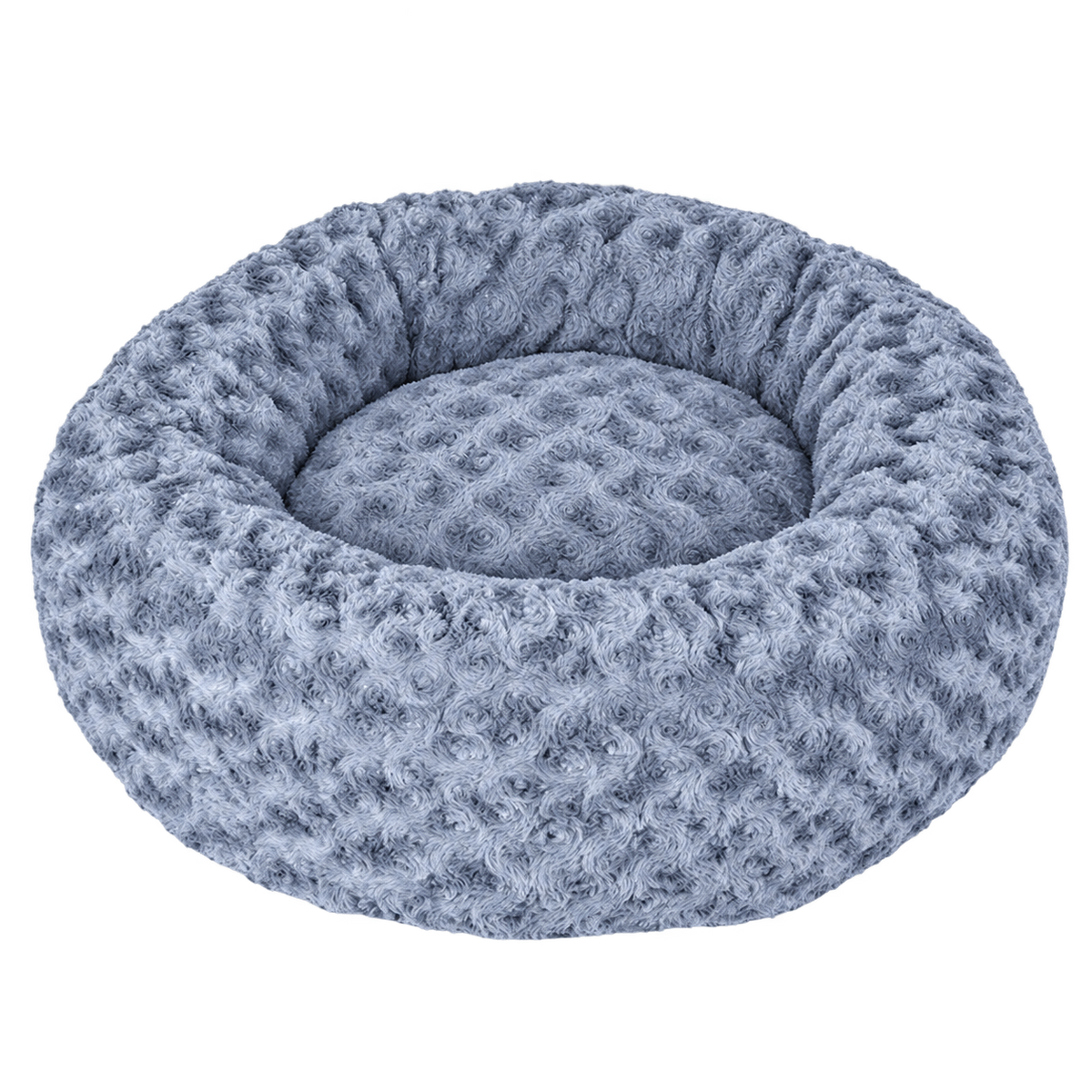 Washable Plush Donut Bed with Non-Slip Base for Cats