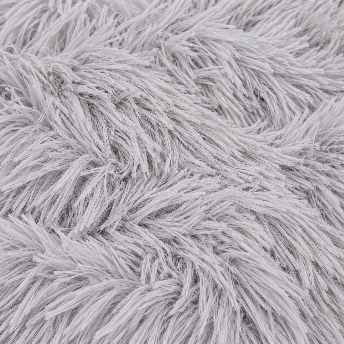 Washable Round Cat Bed with Fluffy Faux Fur for Indoor Cats