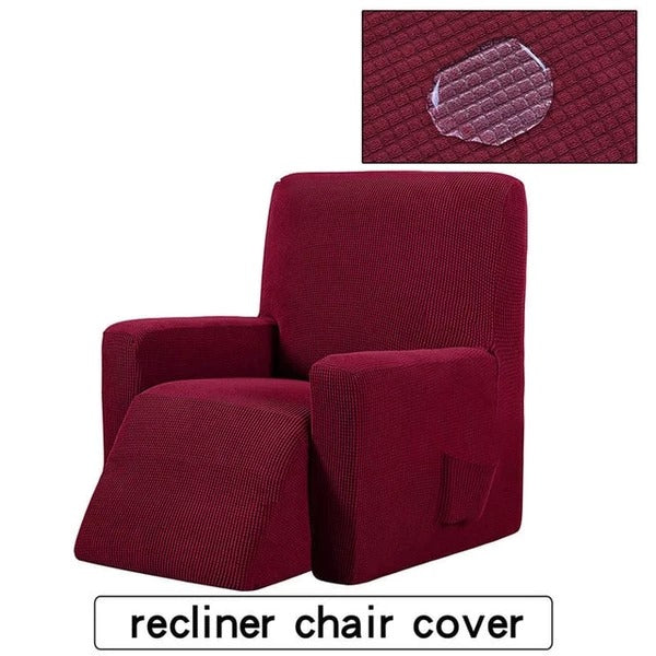 Waterproof Checkered Stretch Recliner Cover