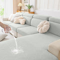 hyha Waterproof Pet Sofa Cushion Cover – Light Grey, Large