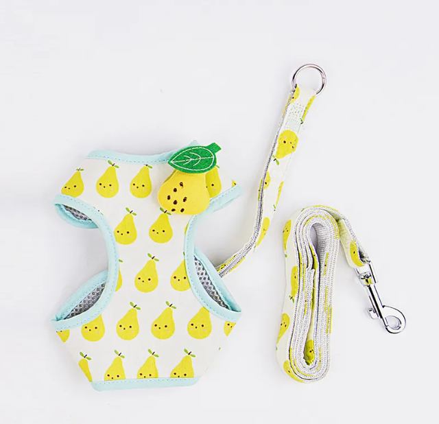 Fruit-Pattern Cat Harness