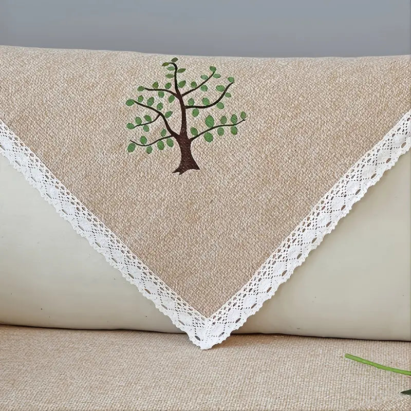 Breathable Cotton-Linen Non-Slip Sofa Cover