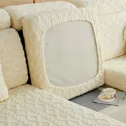 Striped Velvet Stretch Pet Sofa Cover