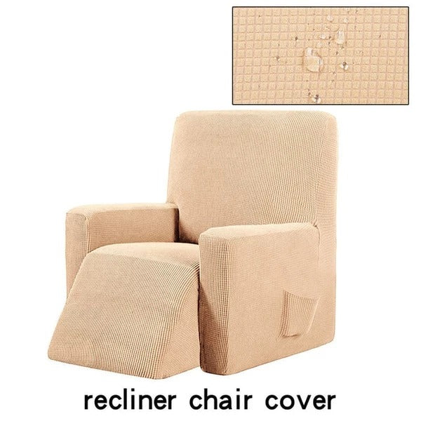 Waterproof Checkered Stretch Recliner Cover