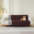 SYSLOON Waterproof Non-Slip Pet Sofa Cover – Burgundy, 82 × 82 in