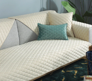 Plush Padded Non-Slip Sofa Cover
