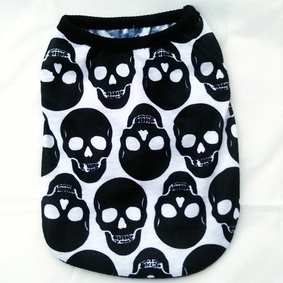 Halloween Skull & Ghost Pet Shirt