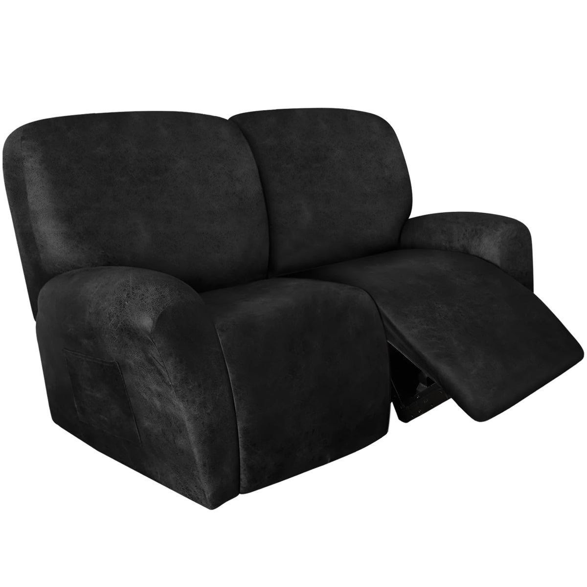 ANARACHON Leather-Look Pet Recliner Cover – 2 Seats, Dark Grey
