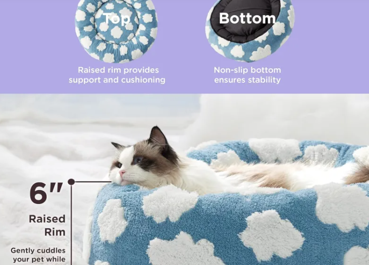 Lesure Bed For Indoor Cats - Sky Blue