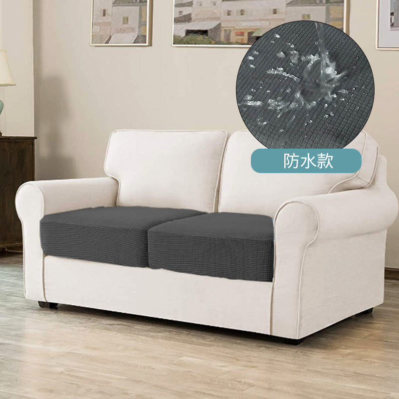 Plaid Water-Resistant Pet Sofa Cushion Cover