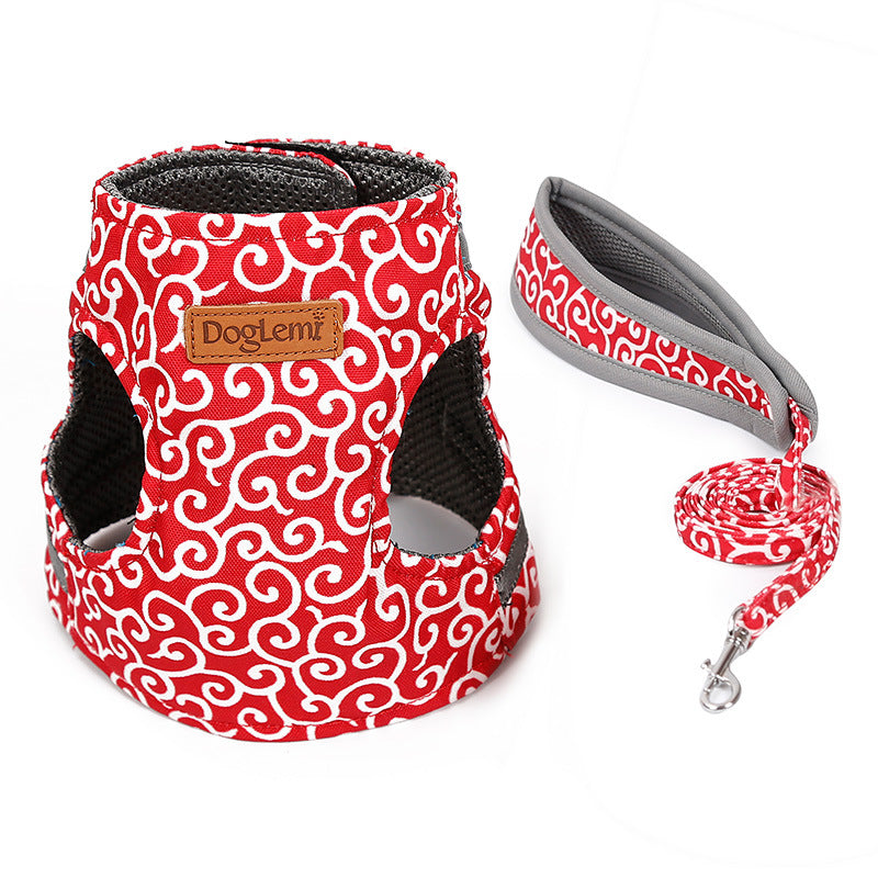 Adjustable Cloth Harness & Leash for Cats and Small Dogs
