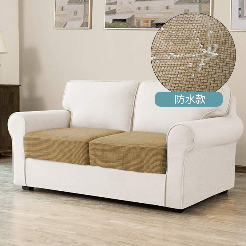 Plaid Water-Resistant Pet Sofa Cushion Cover