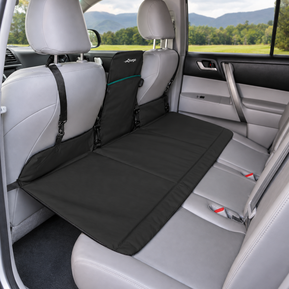 Kurgo Rover Backseat Bridge – Black & Charcoal — product view