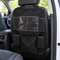 Nuby Backseat Organizer with Tablet Pocket & Removable Pouch — in use