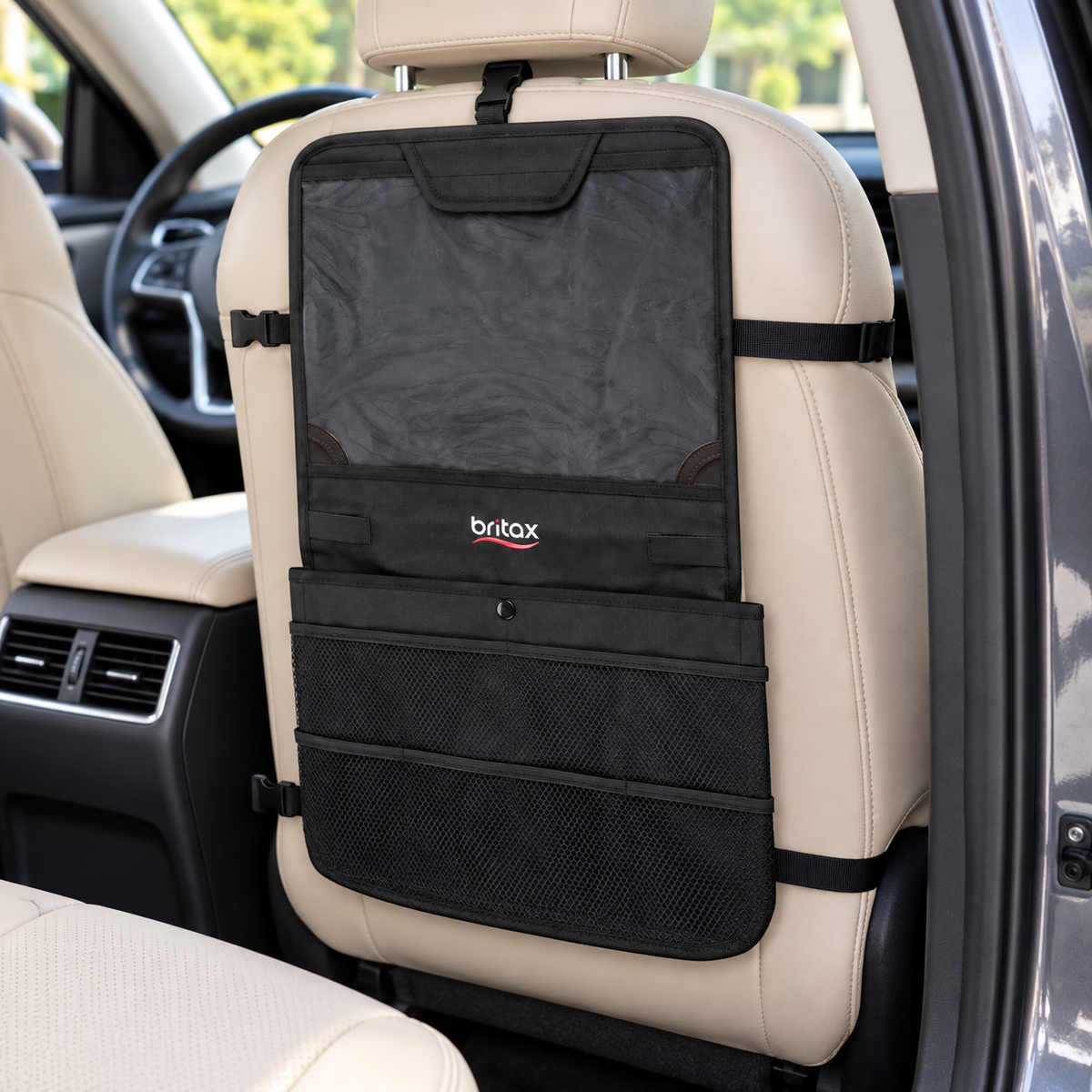 Britax View-N-Go Backseat Organizer with Tablet Window – in use