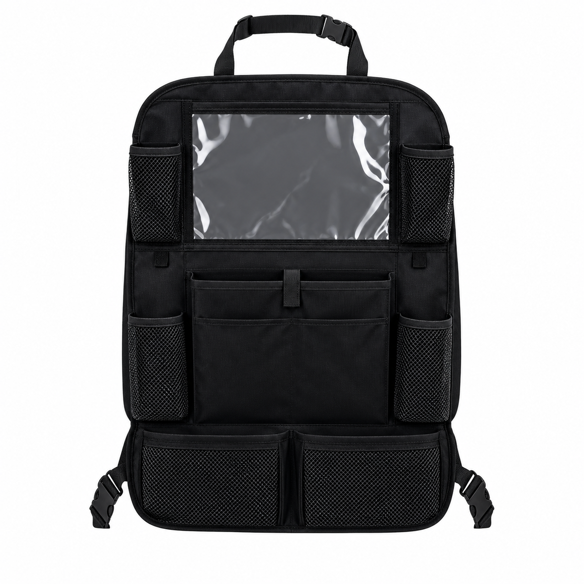 Multi-Pocket Backseat Storage Bag – Black – product view