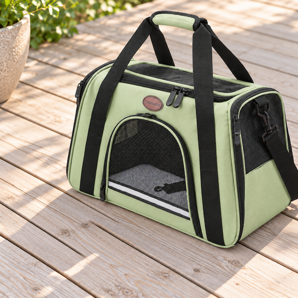 pale sage green HAOMAIBD carrier – empty product view