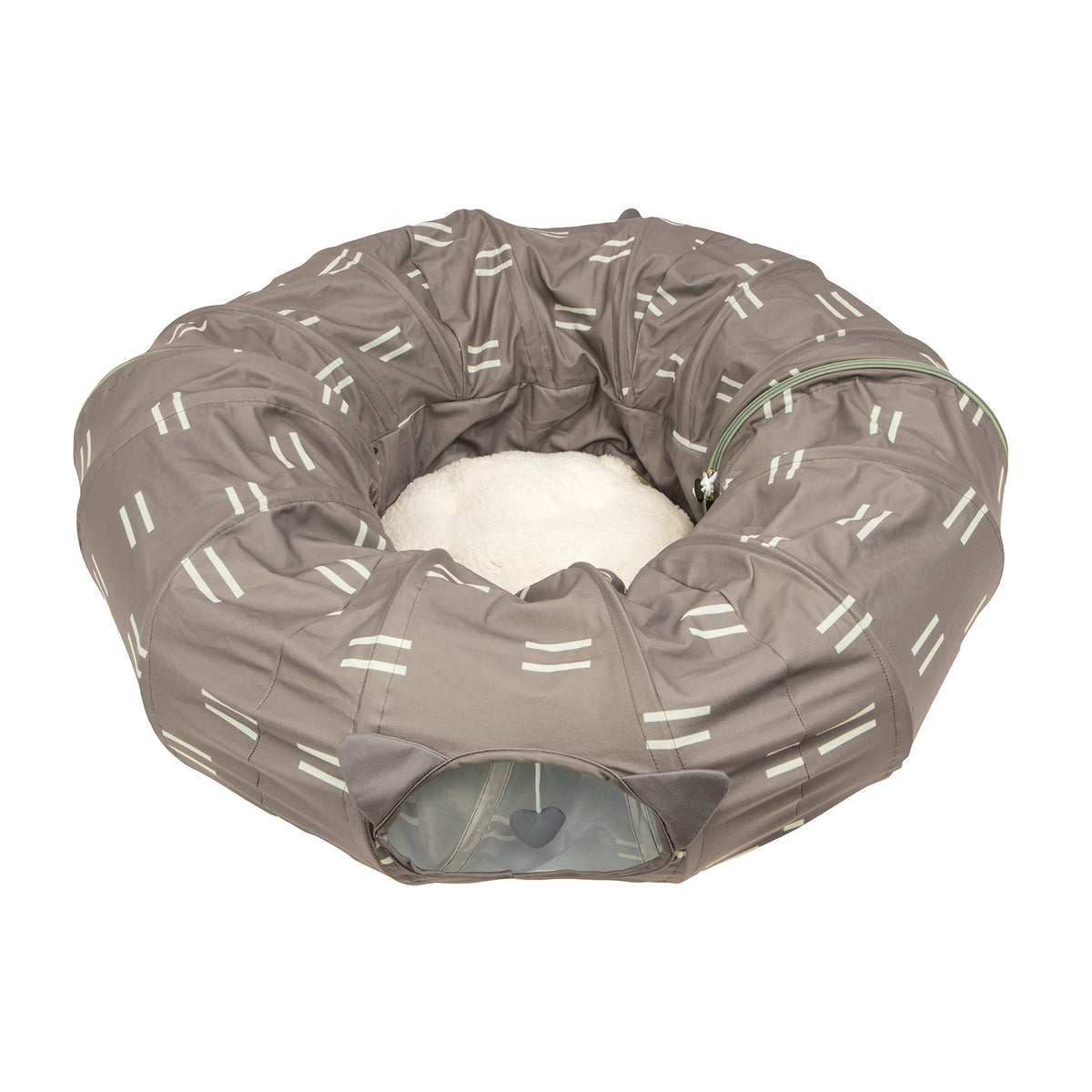 Kitty City Pop-Up Cat Tunnel Bed – Brown – product view
