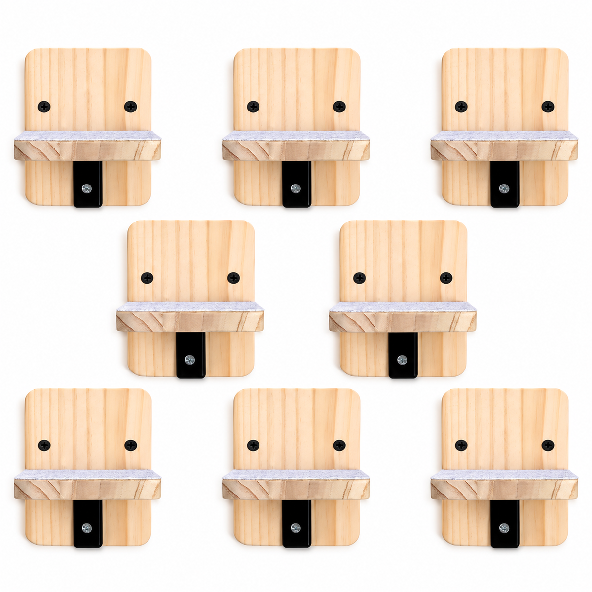CroBlissful Wooden Cat Wall Steps – Set of 8 – product view