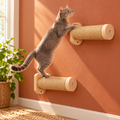 ESPETS Jute-Wrapped Cat Wall Steps – Set of 2 – cat climbing scene