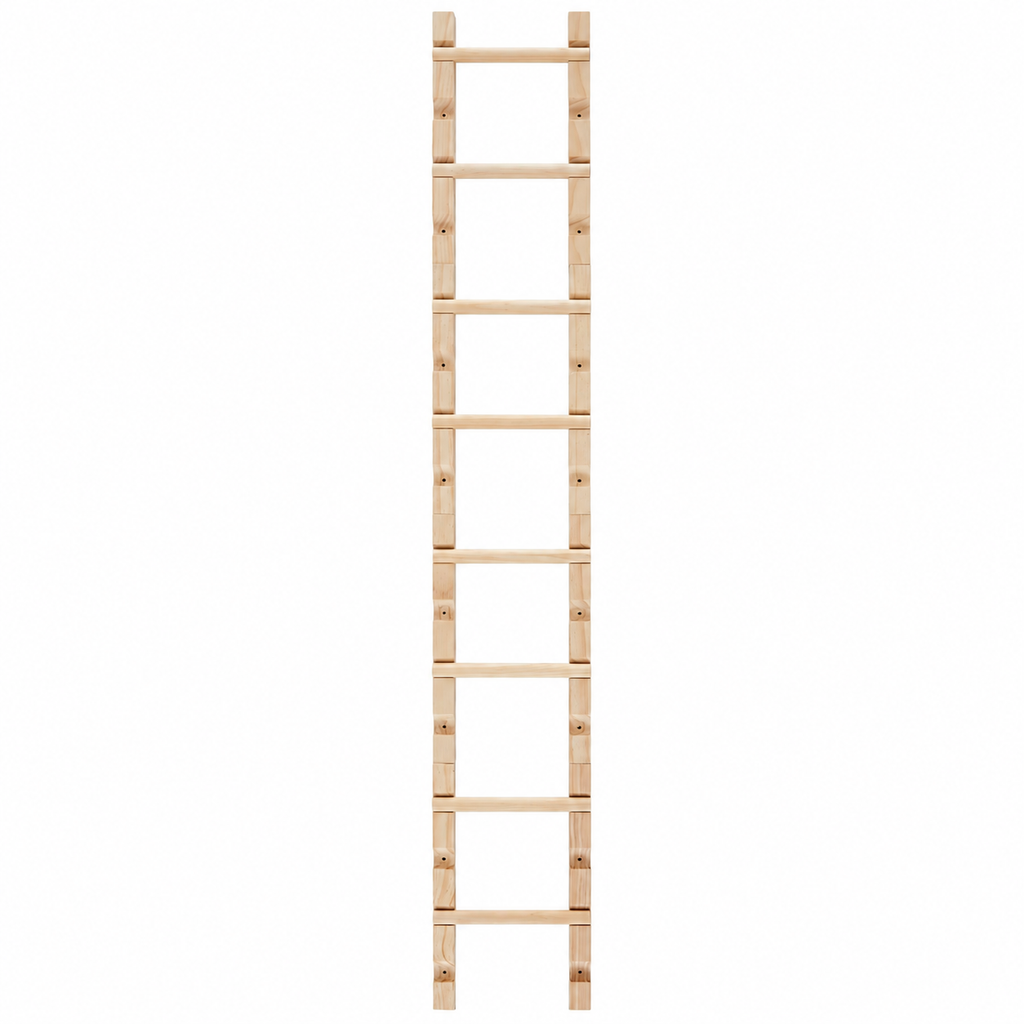 Briwooody Pine Cat Climbing Ladder – 4 Sections – product view