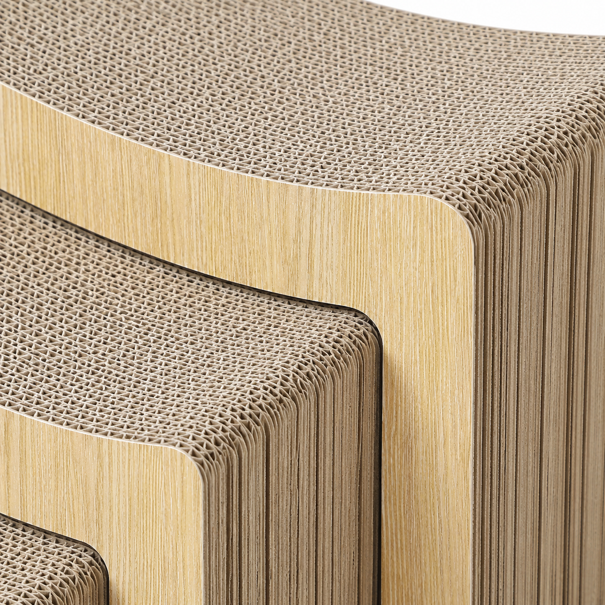 BALAPET Nesting Cardboard Cat Stairs & Scratcher – 3 Levels – material detail