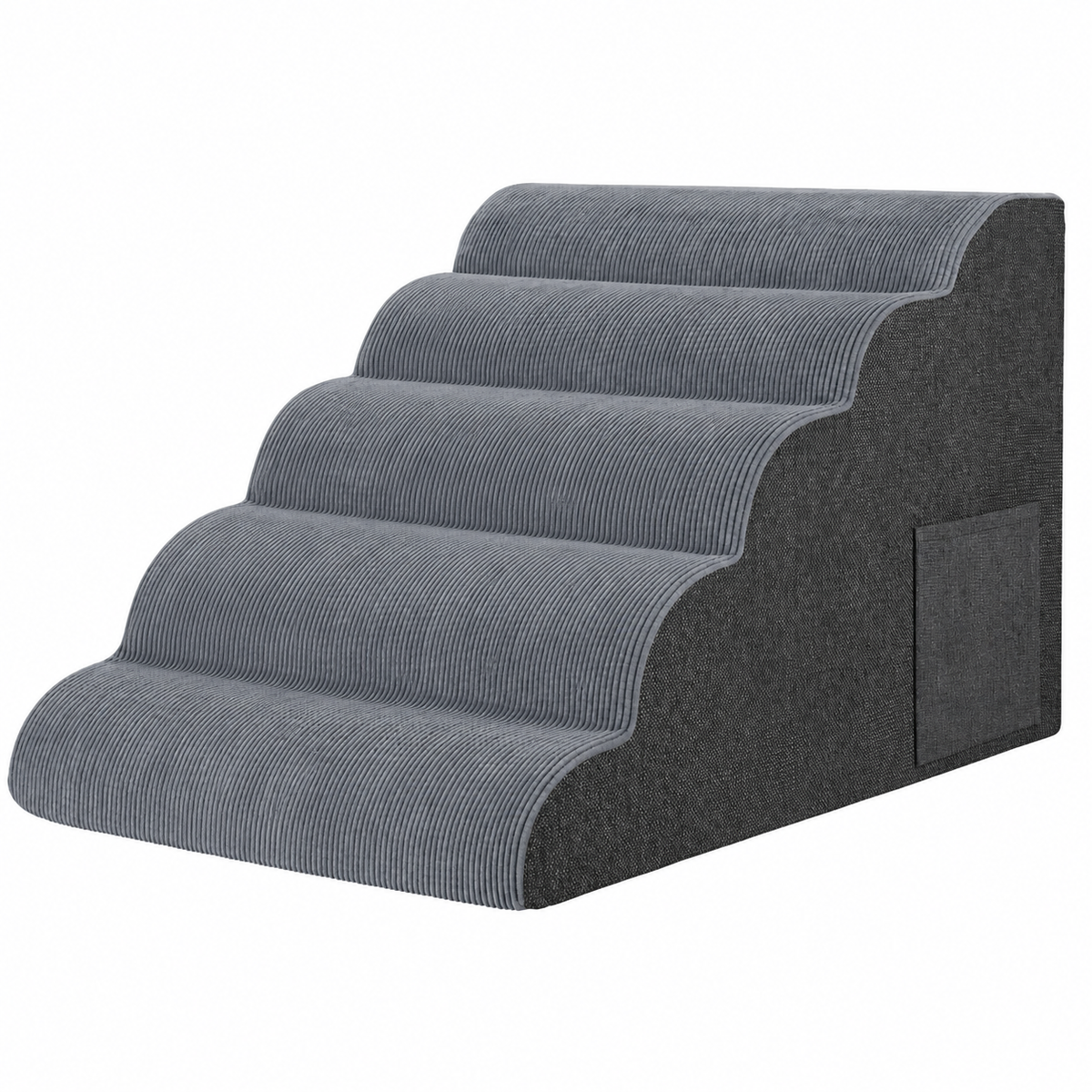 Pawtners Extra-Wide Foam Cat Stairs – 5 Steps – product view