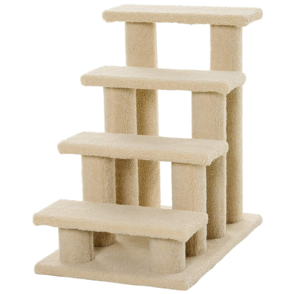 PawHut Berber-Fleece Cat Stairs – 4 Levels – product view