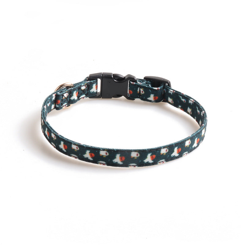 Halloween Ghost & Pumpkin Bow-Tie Pet Collar