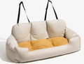 Cotton Canvas Rear-Seat Pet Travel Bed
