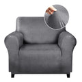 MOLASOFA Leather-Look Pet Armchair Cover – Light Grey