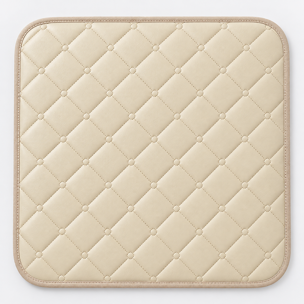 Ameritex Faux Leather Sofa Seat Protector – Cream, 30 × 30 in – material detail