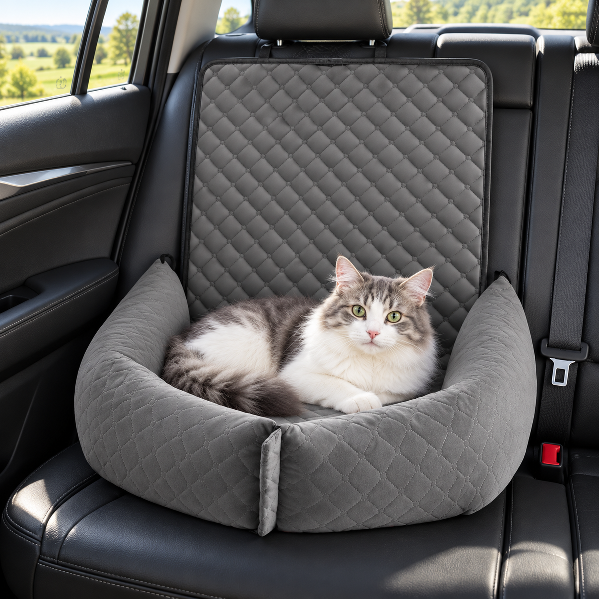 CZL quilted convertible pet seat – in use