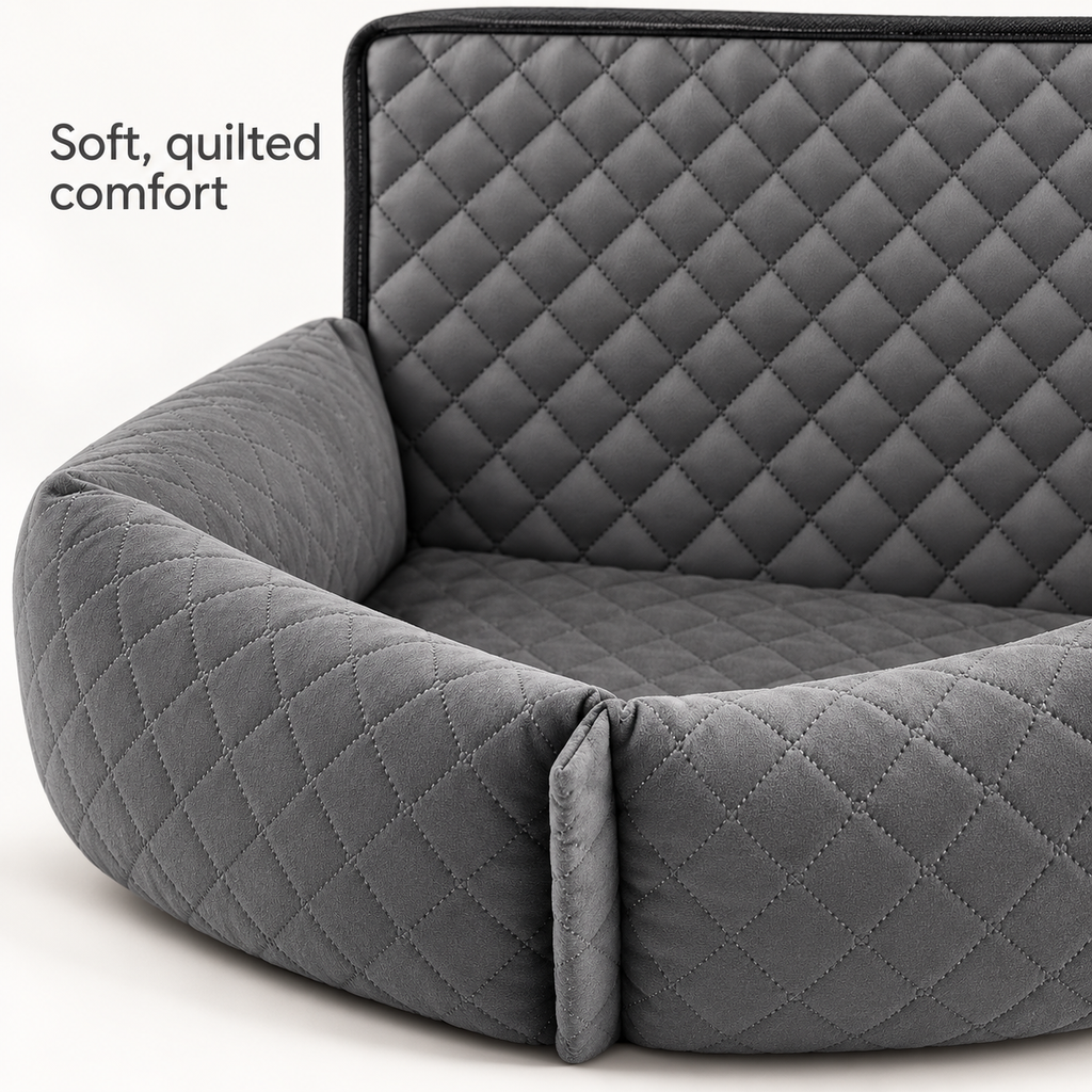 CZL quilted convertible pet seat – detail