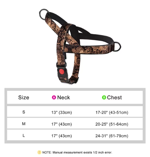 Adjustable Nylon Dog Chest Harness