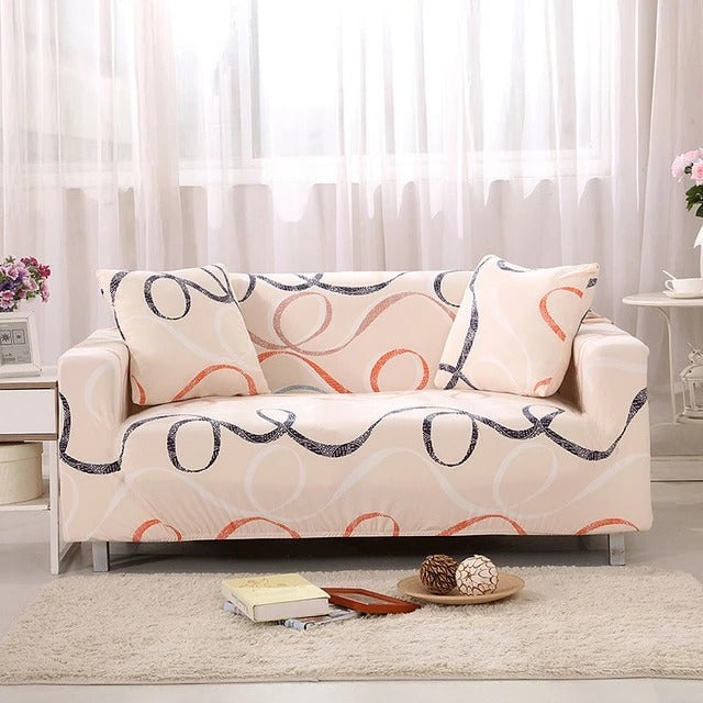Colorful Geometric Non-Slip Stretch Sofa Cover