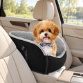 DOflight Console Dog Car Seat – Black, Up to 12 lb – main view with dog