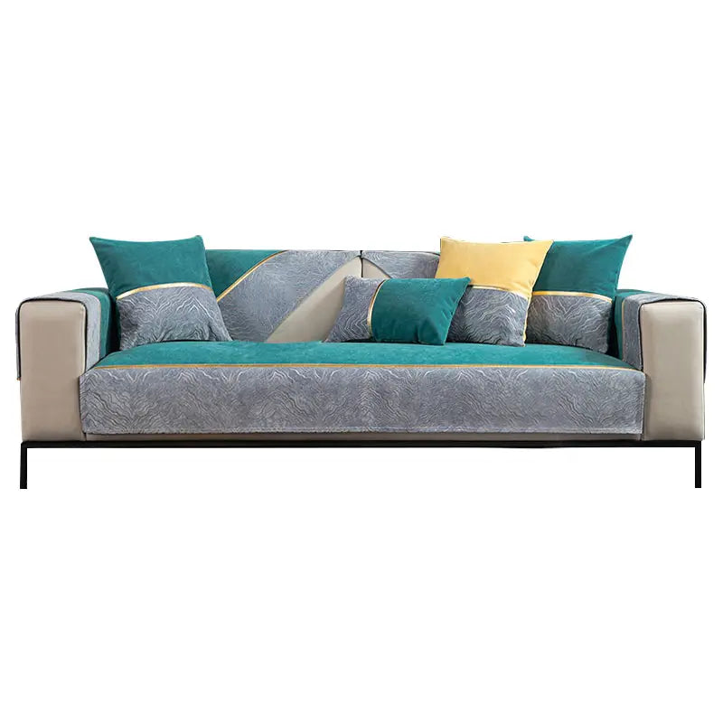 Chenille Non-Slip Sofa Cover for Pet Households – Multiple Sizes