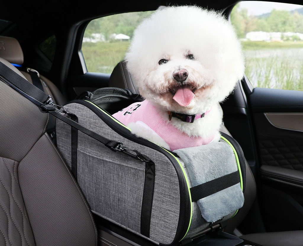 Pecute Console Dog Car Seat & Carrier – Up to 11 lb