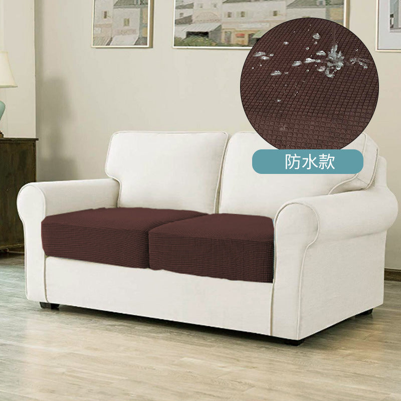 Plaid Water-Resistant Pet Sofa Cushion Cover
