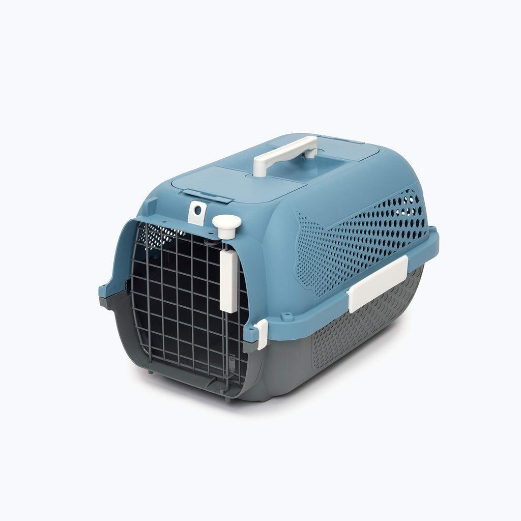 Catit Voyageur Hard-Shell Cat Carrier – Blue & Grey