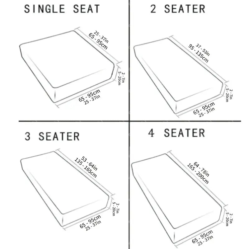 Non-Slip Velvet Stretch Sofa Protector – 1 to 4 Seats