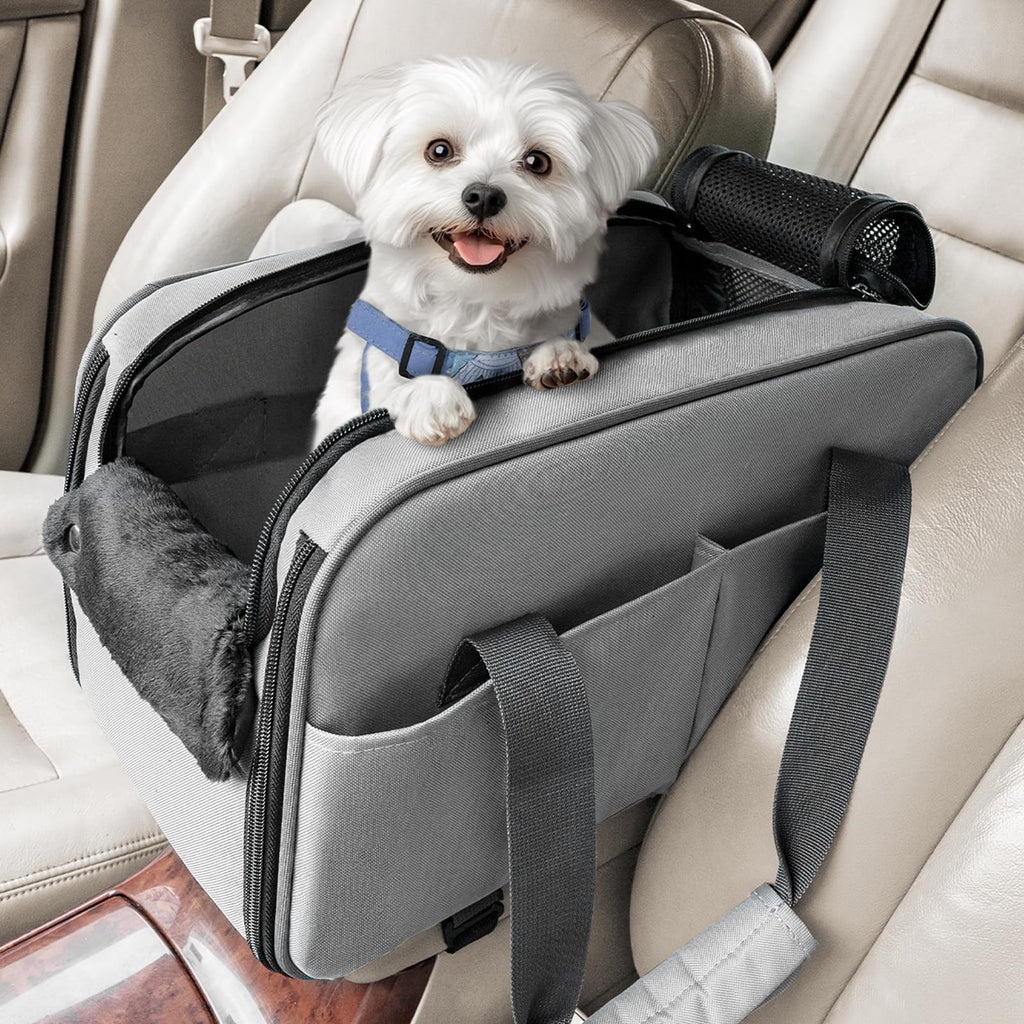 PETSFIT Convertible Console Pet Seat & Carrier – Light Grey
