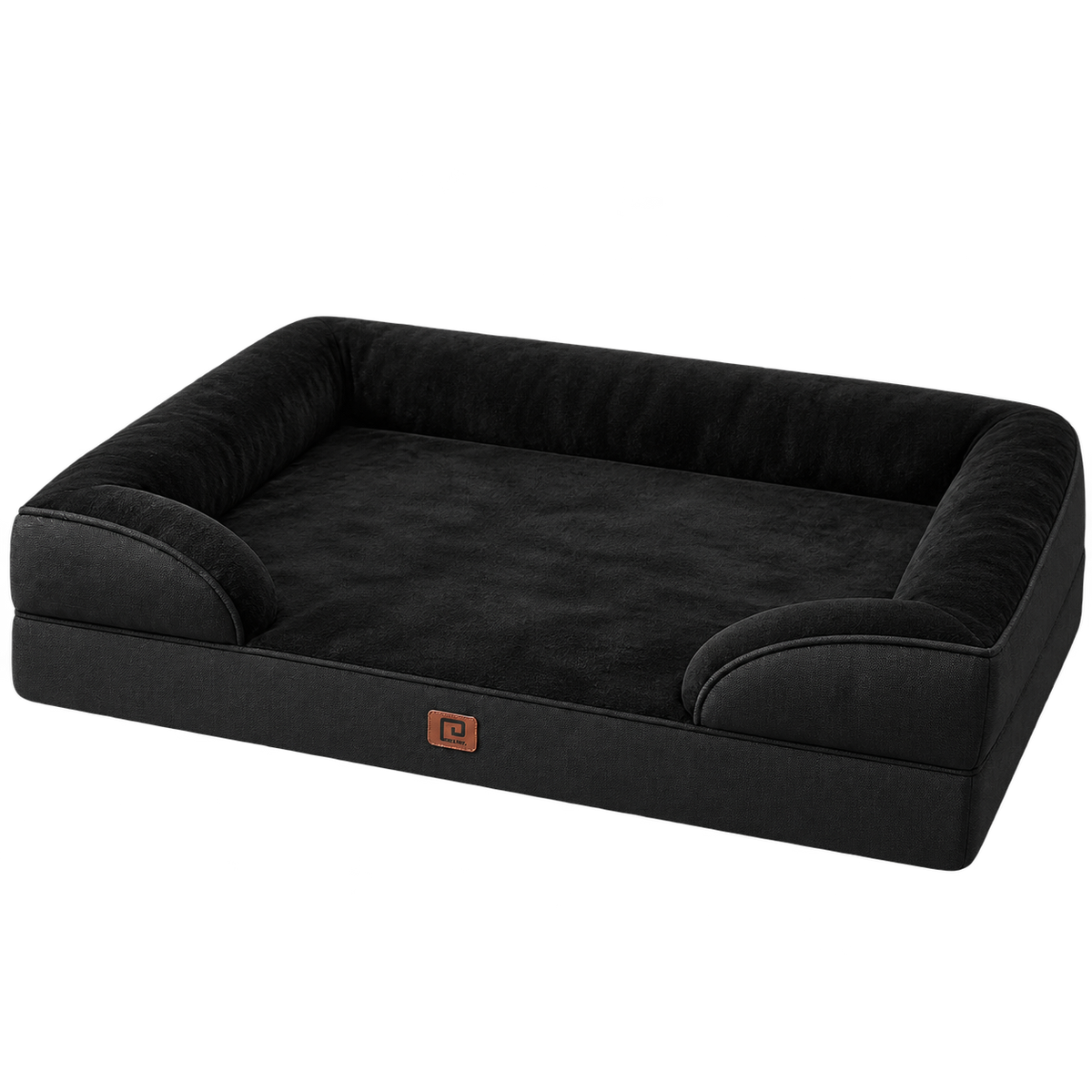 Product Name: EHEYCIGA XL Waterproof Memory Foam Orthopedic Dog Bed with Removable Washable Cover – Black – isolated product
