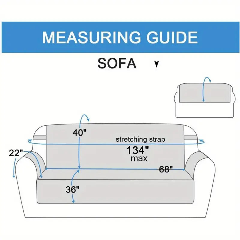 Reversible Dog Sofa Cover – Three Seat, 78 in