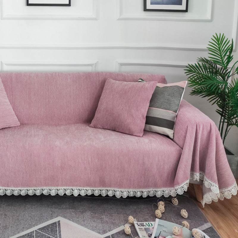 Chenille Sofa Protection Throw for Pet Households